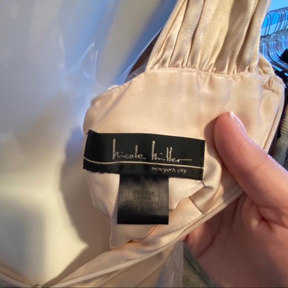 Nicole Miller Champagne Floor Length Dress - Picture 6 of 14